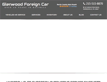 Tablet Screenshot of glenwoodforeigncar.com